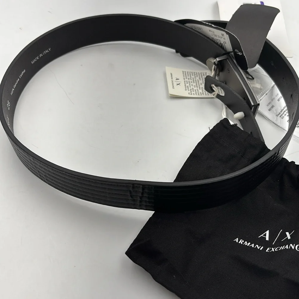 A/X Armani Exchange Plate Belt